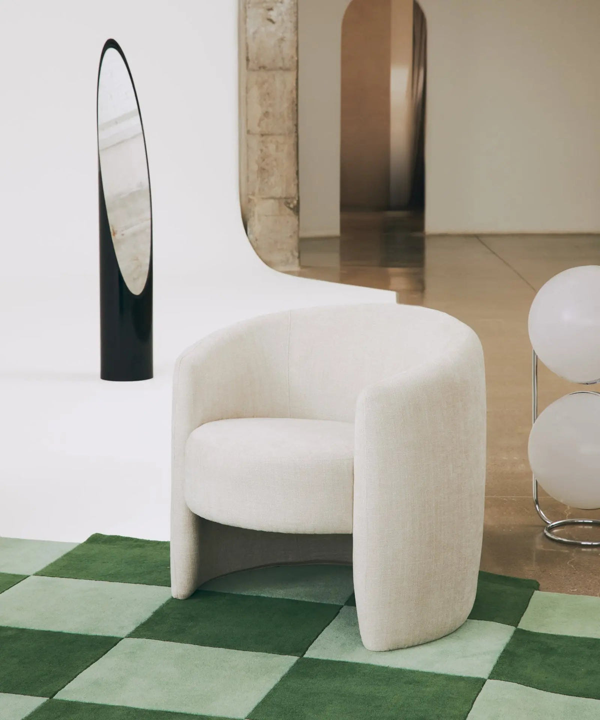 Fauteuil en tissu Galdana