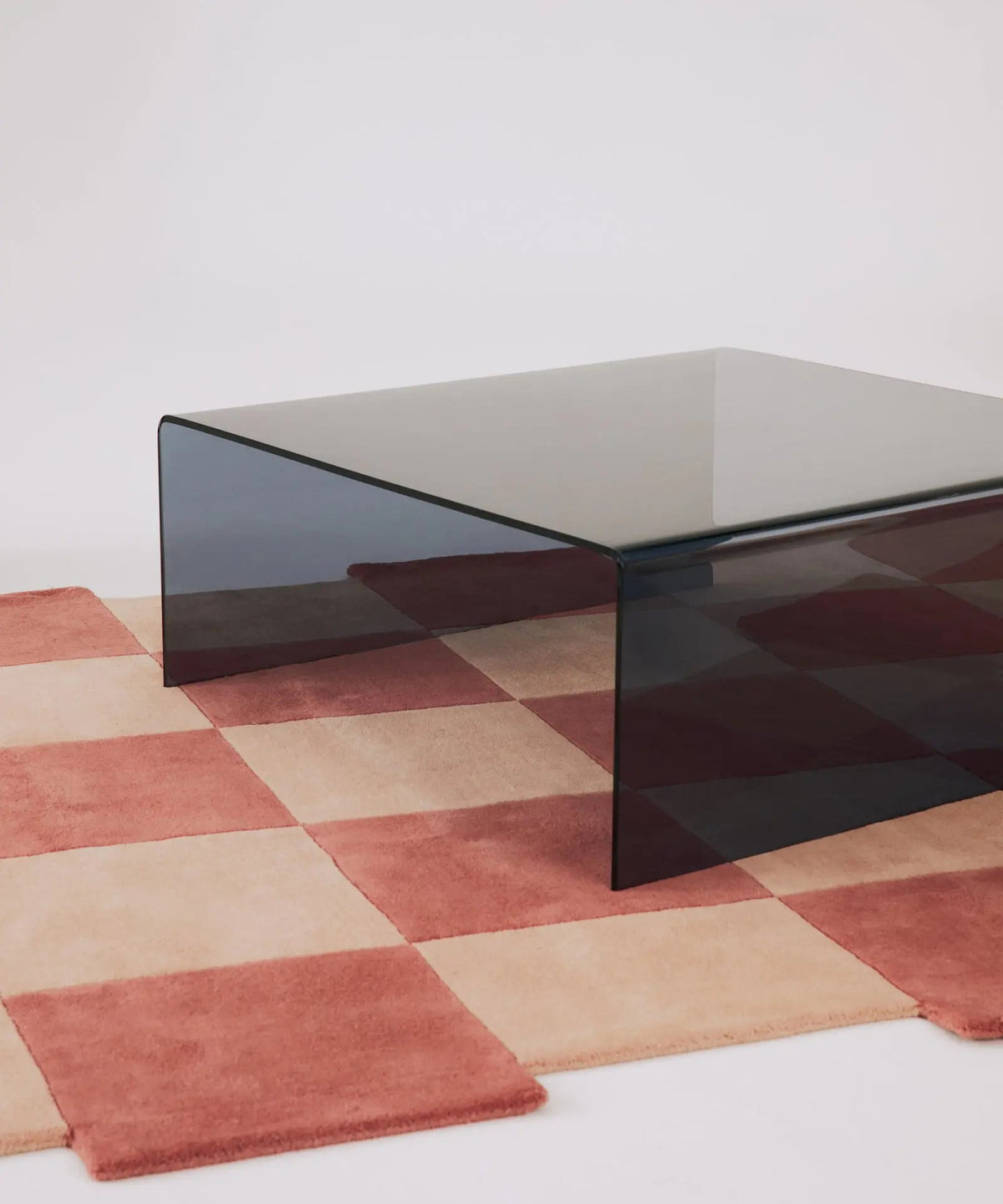 Table basse carrée en verre trempé Burano (100 x 100 cm)