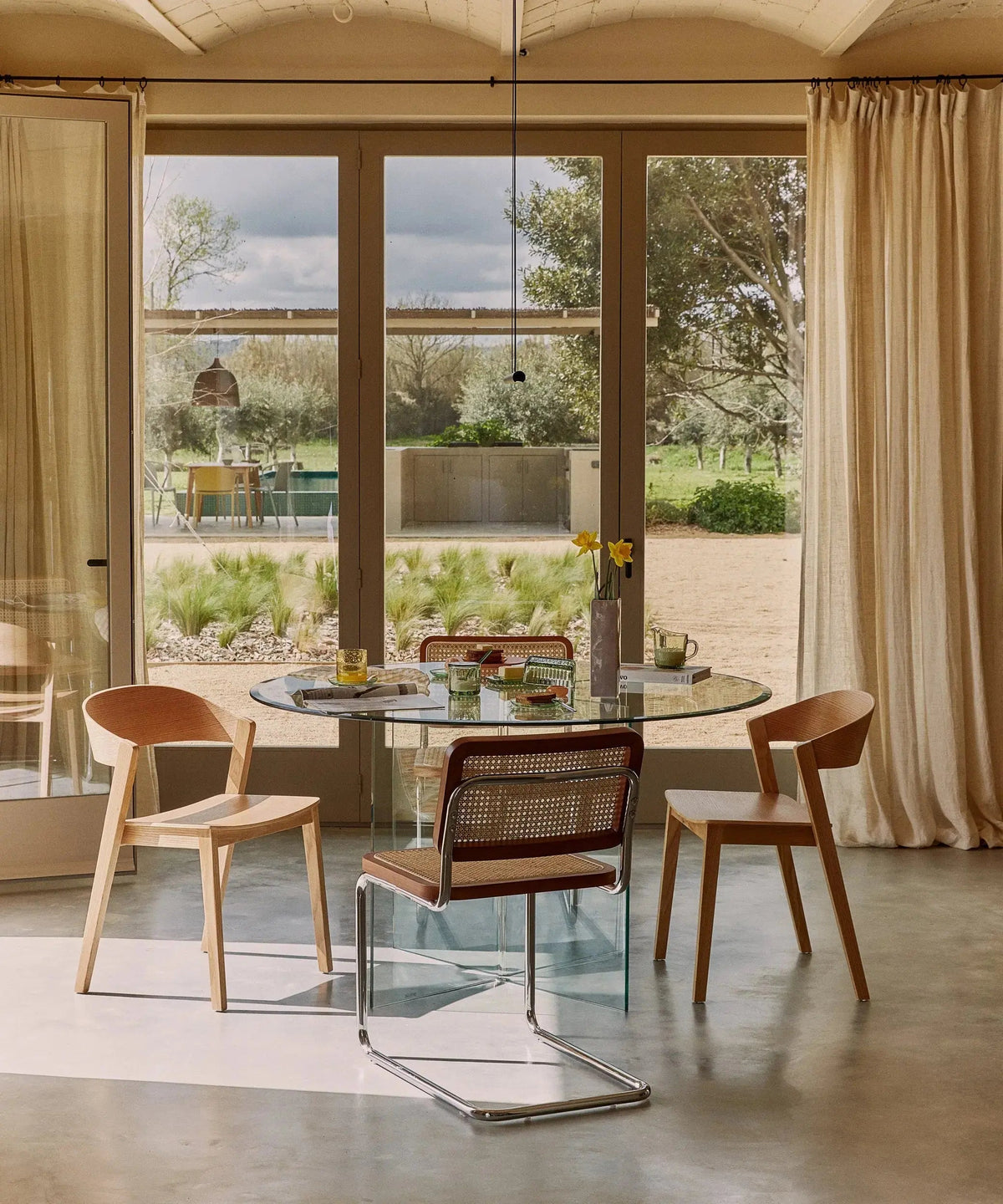 Chaise de salle à manger en bois Renzo