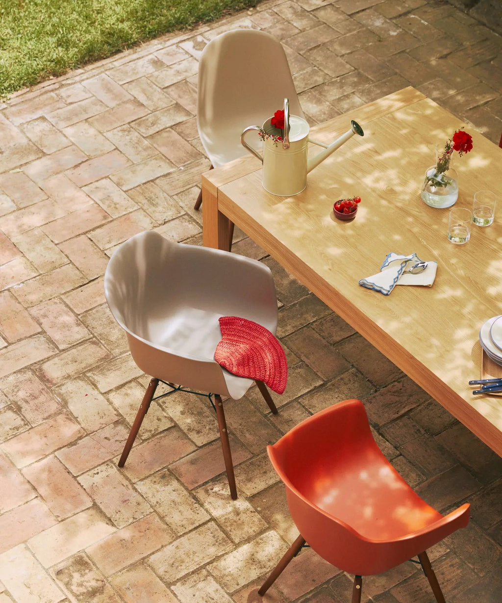 Chaise de salle à manger en polypropylène et bois Elon