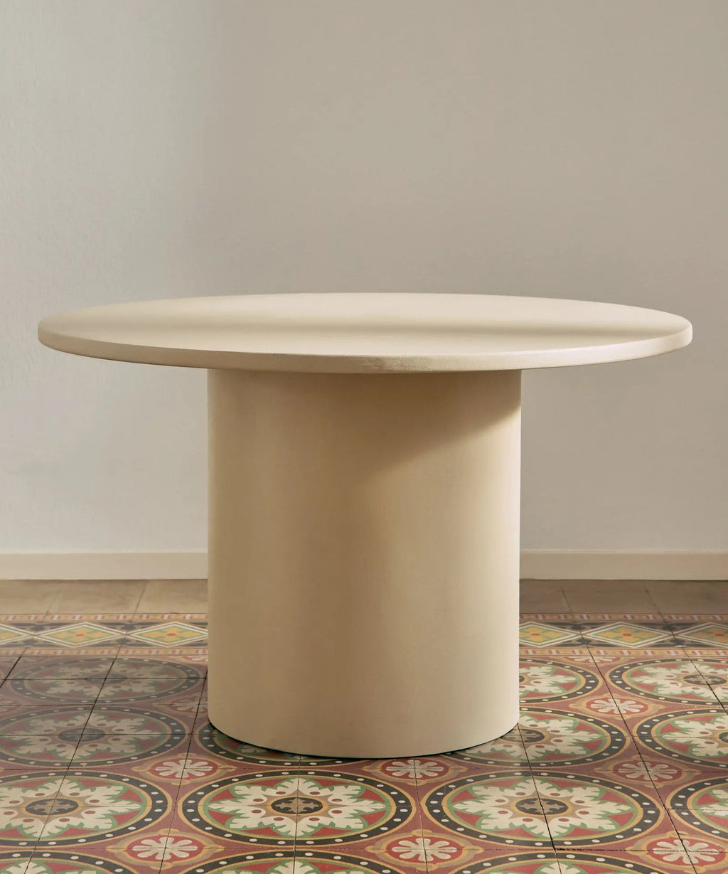 Table à manger ronde en microciment Ethel (120 cm)