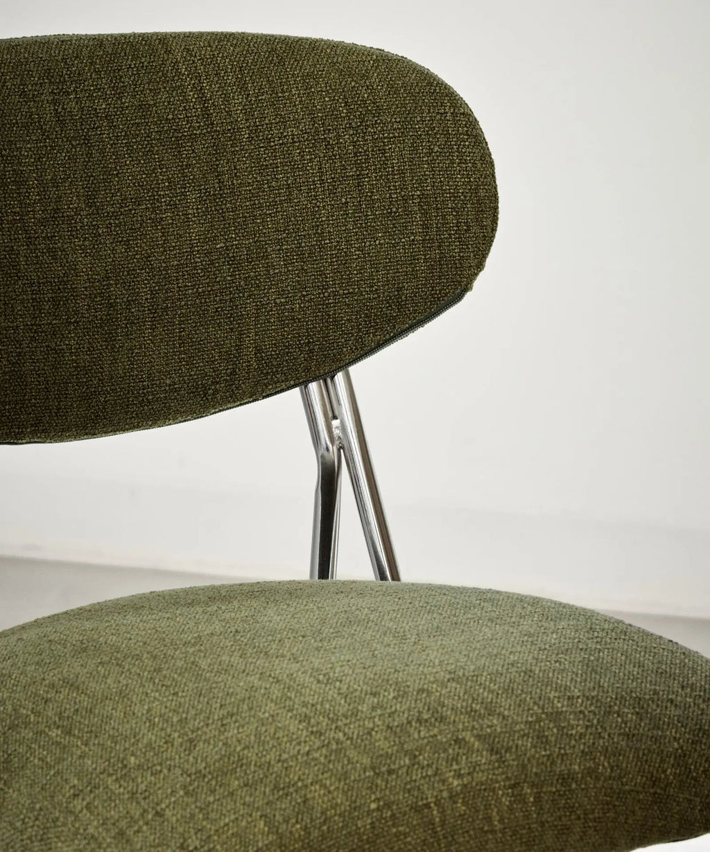 Chaise de Salle à Manger en Tissu et Métal Moritz