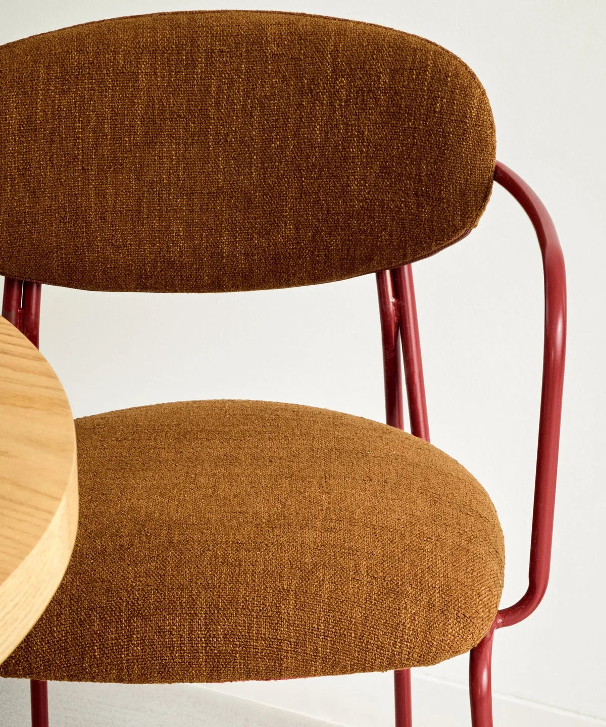 Chaise de Salle à Manger en Tissu et Métal avec Accoudoirs Moritz Arms