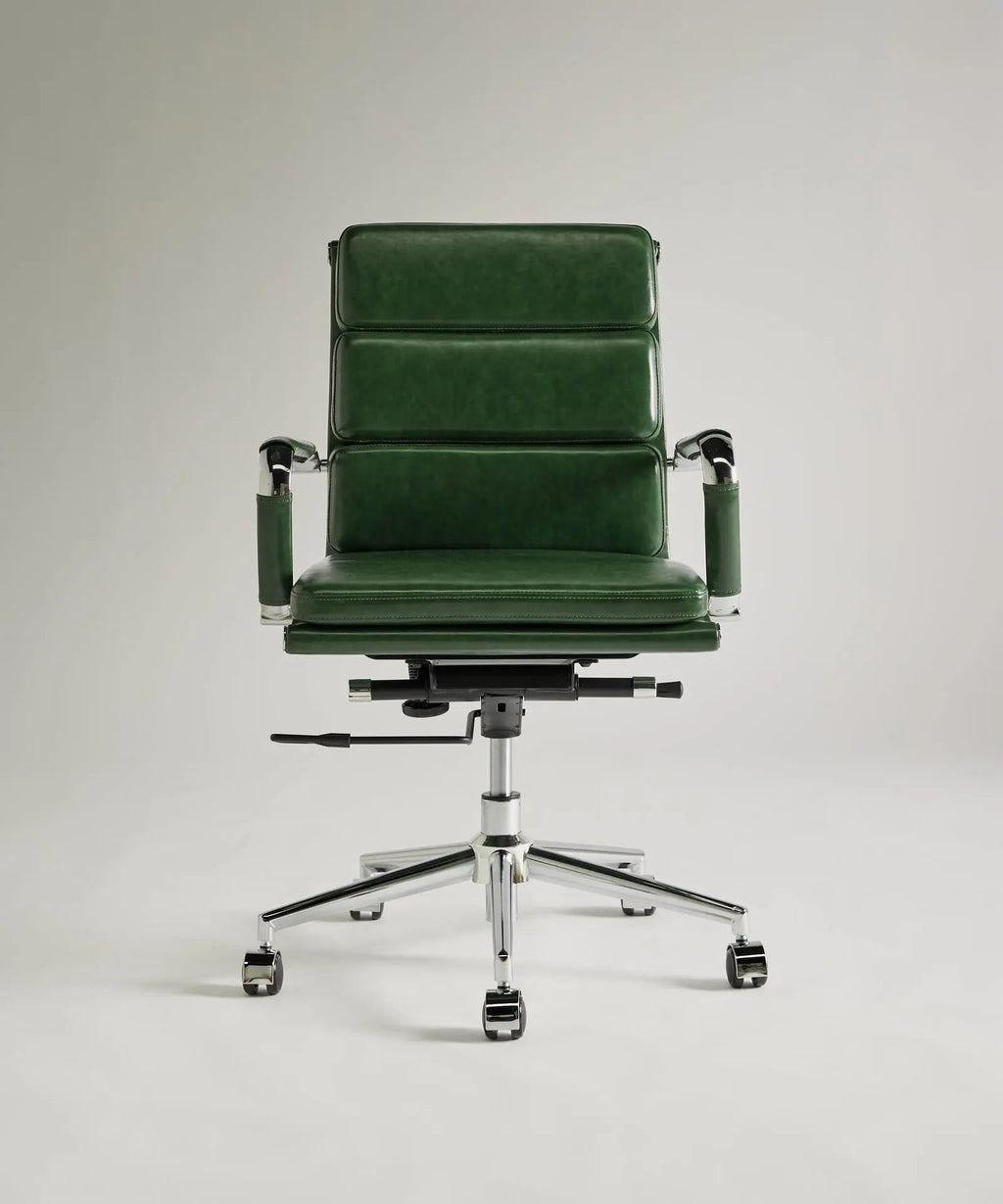 Chaise de bureau en similicuir Low Back Adalia
