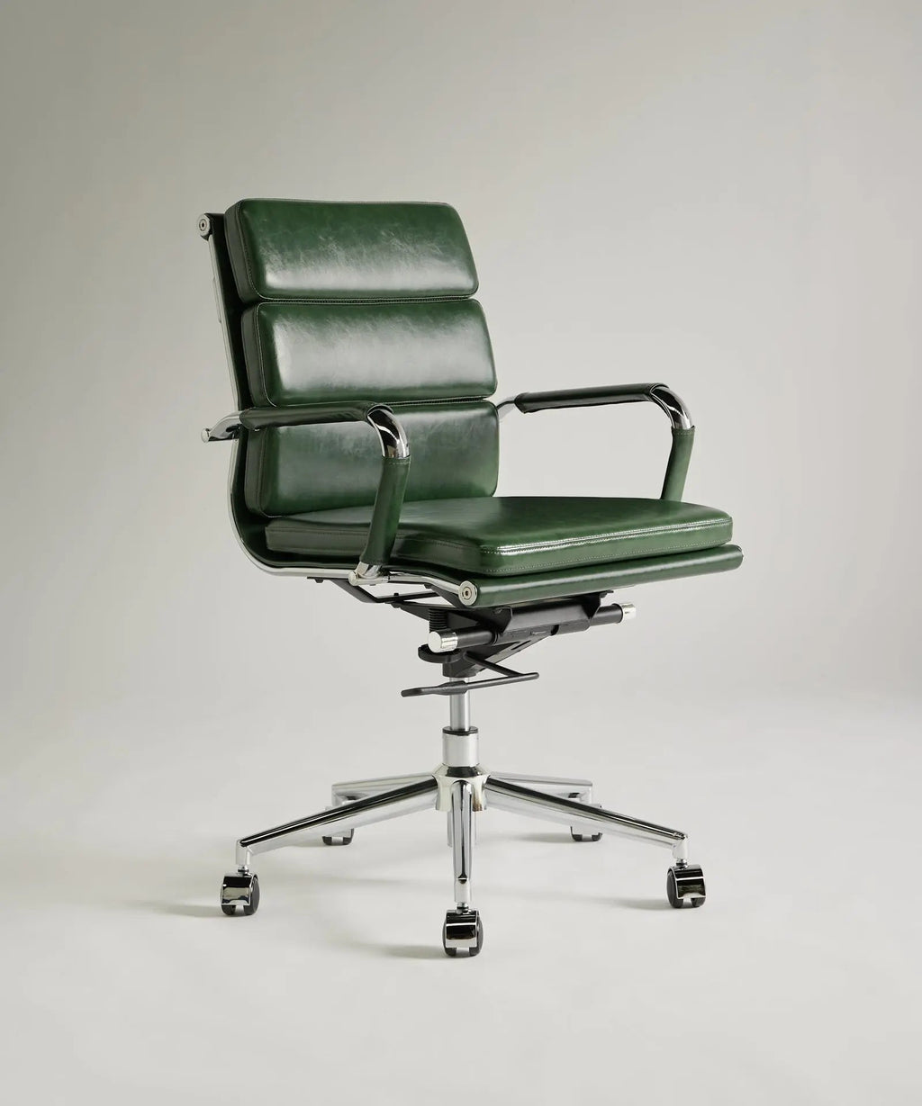 Chaise de bureau en similicuir Low Back Adalia