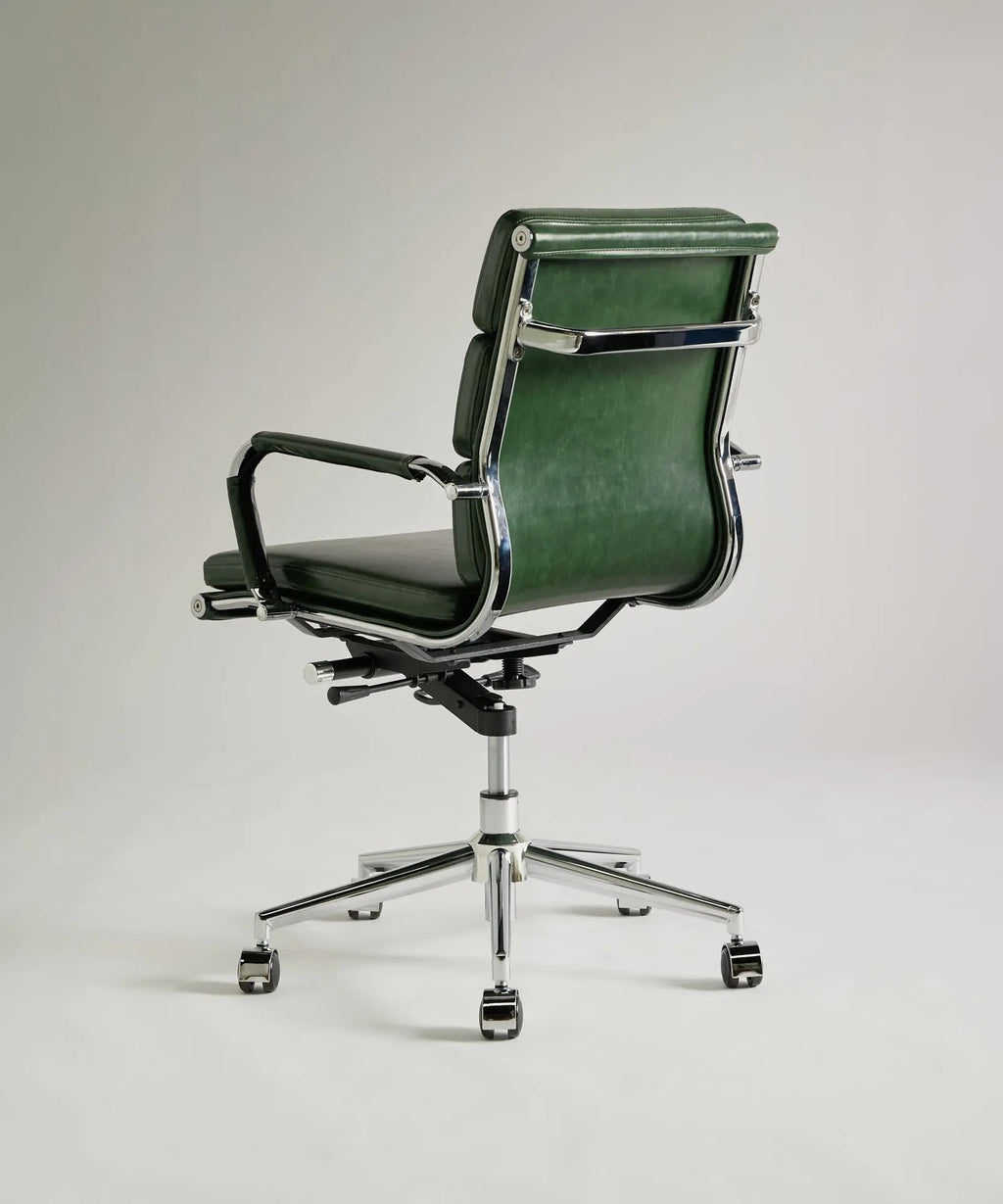 Chaise de bureau en similicuir Low Back Adalia