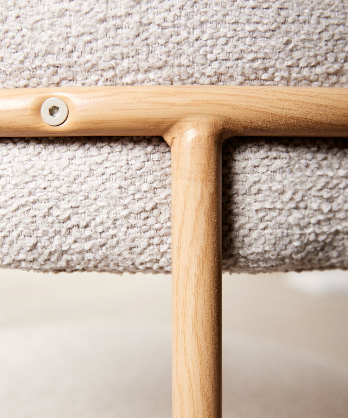 Chaise de salle à manger en tissu et métal Alexia