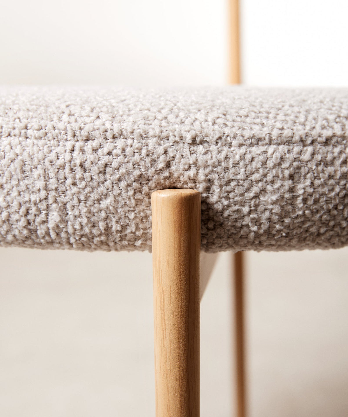 Chaise de salle à manger en tissu et métal Alexia