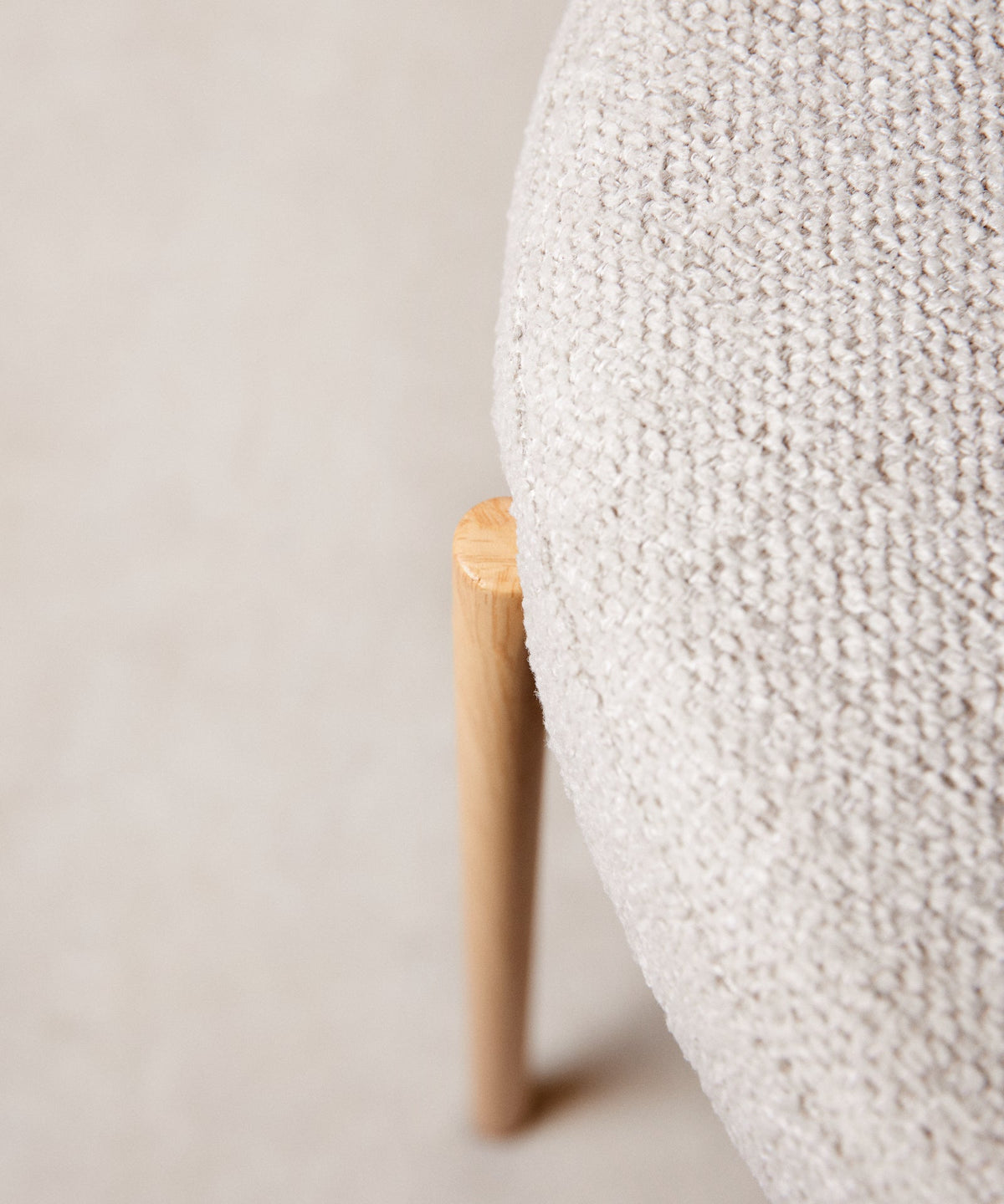 Chaise de salle à manger en tissu et métal Alexia