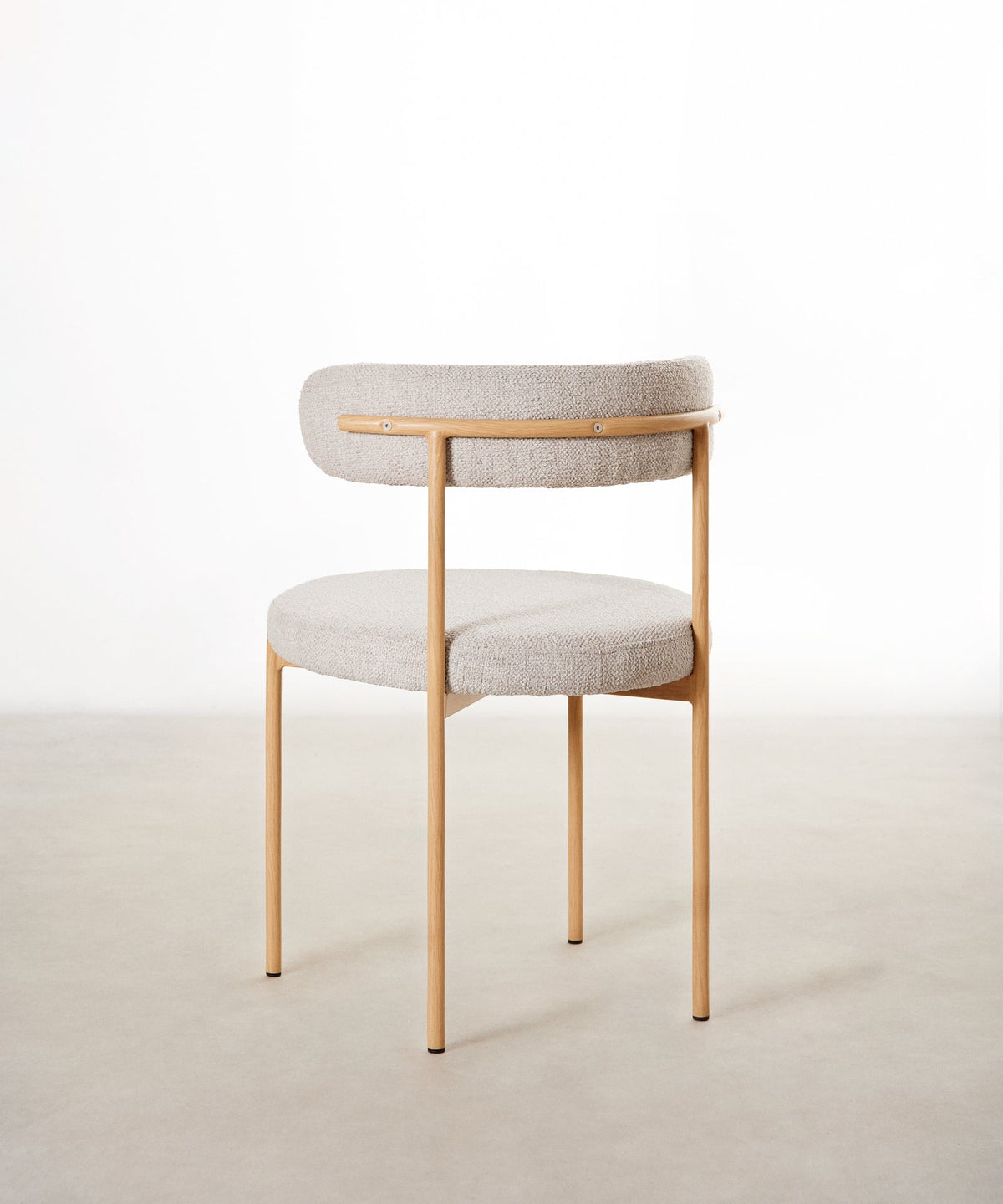 Chaise de salle à manger en tissu et métal Alexia