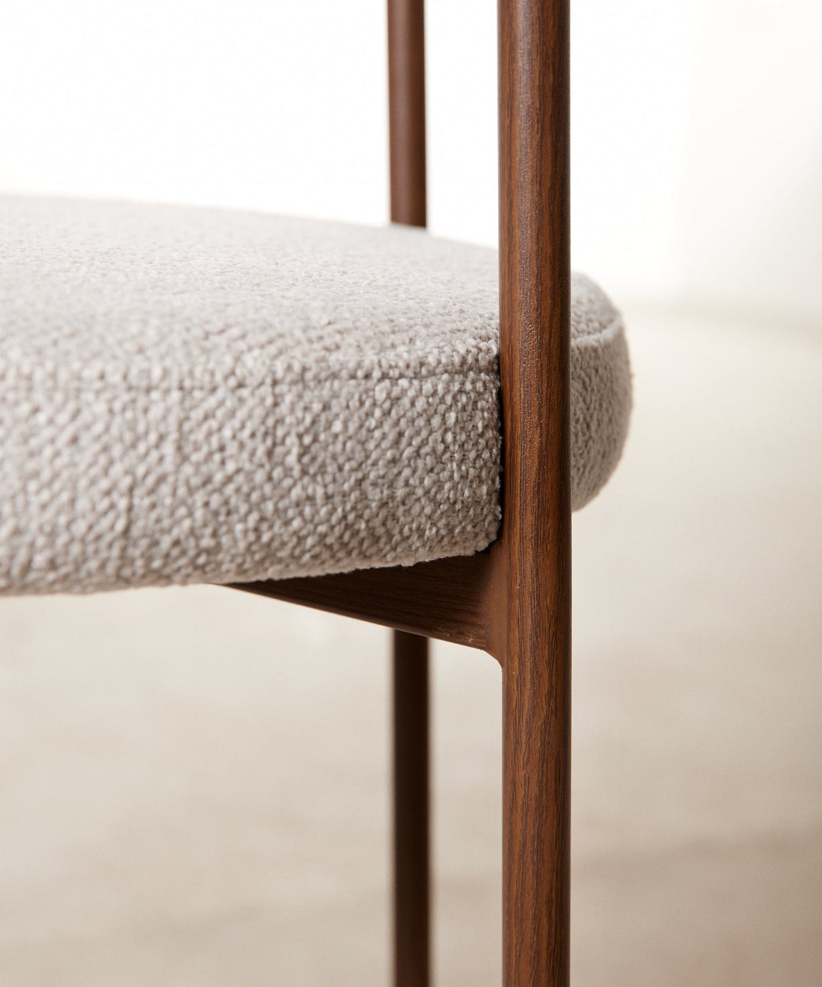 Chaise de salle à manger en tissu et métal Alexia