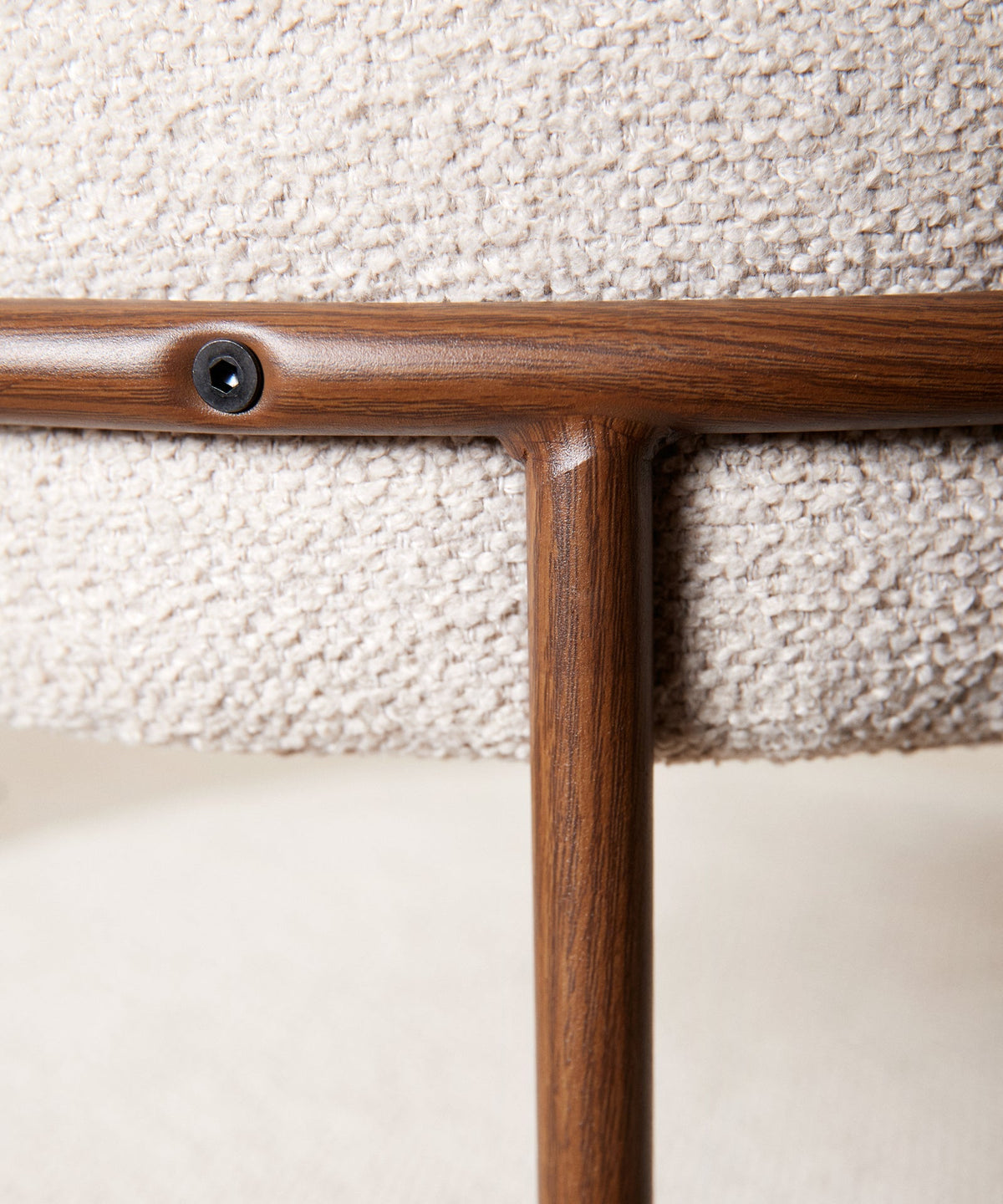 Chaise de salle à manger en tissu et métal Alexia