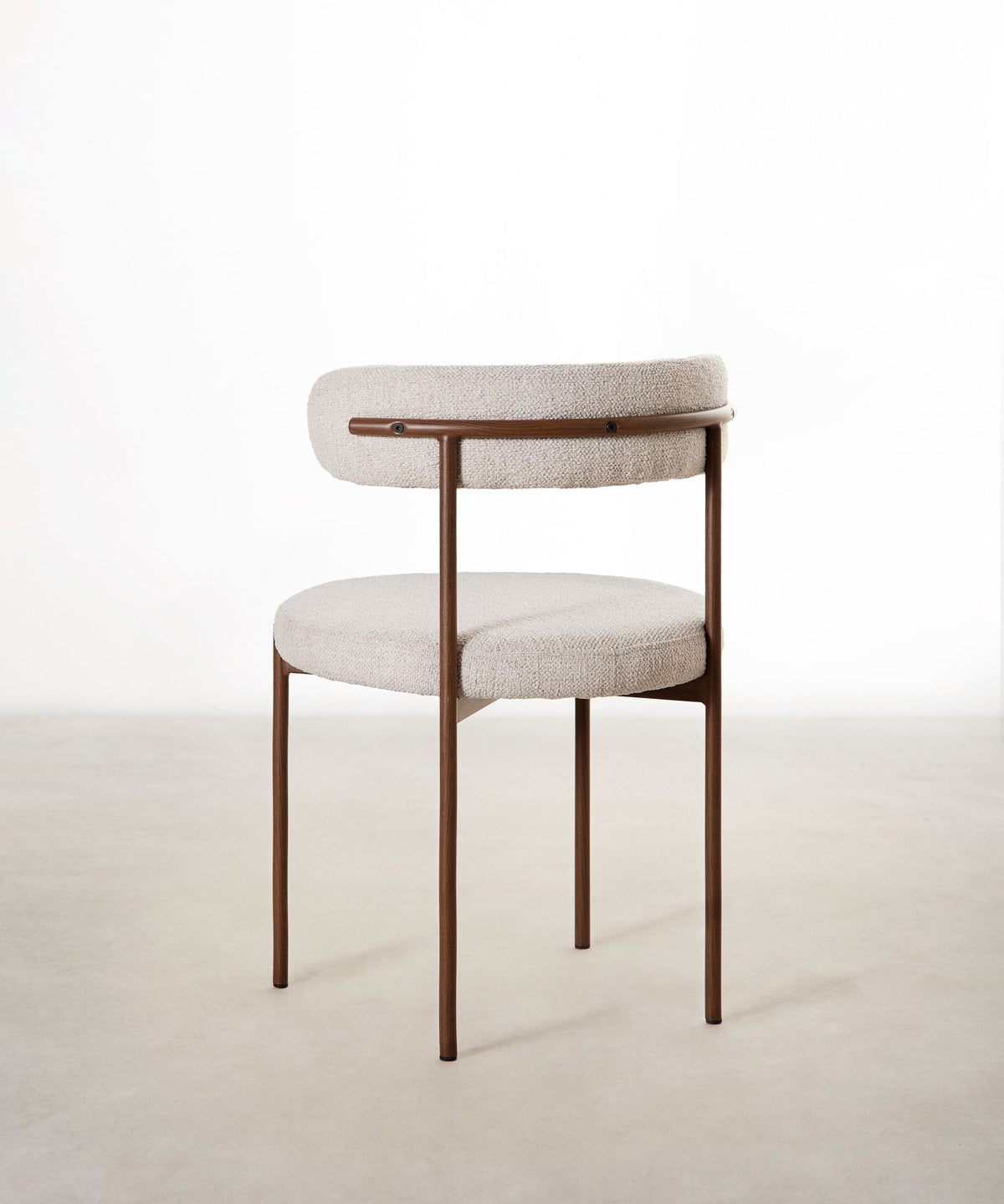 Chaise de salle à manger en tissu et métal Alexia