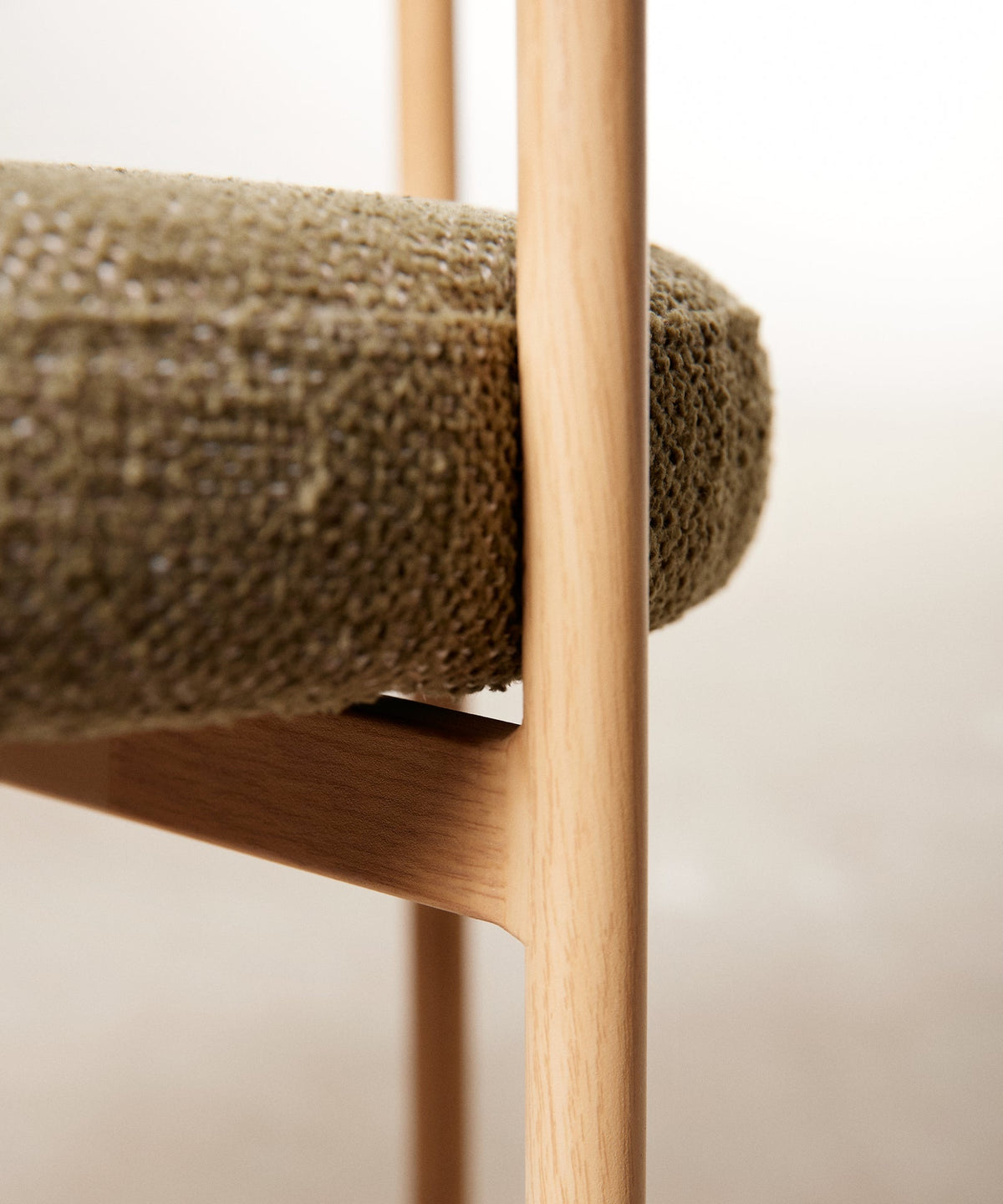 Chaise de salle à manger en tissu et métal Alexia