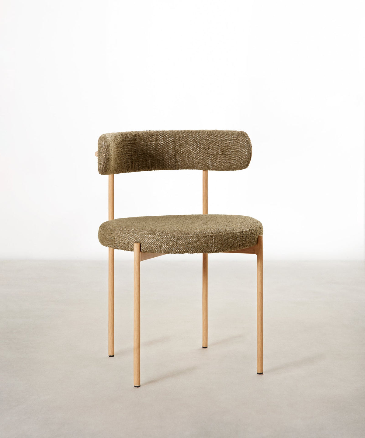 Chaise de salle à manger en tissu et métal Alexia