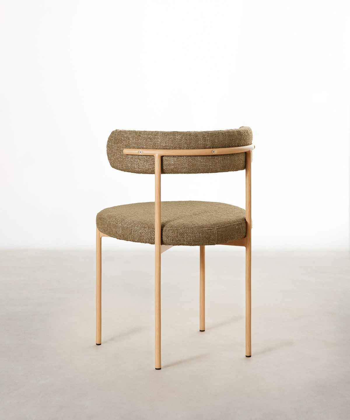 Chaise de salle à manger en tissu et métal Alexia