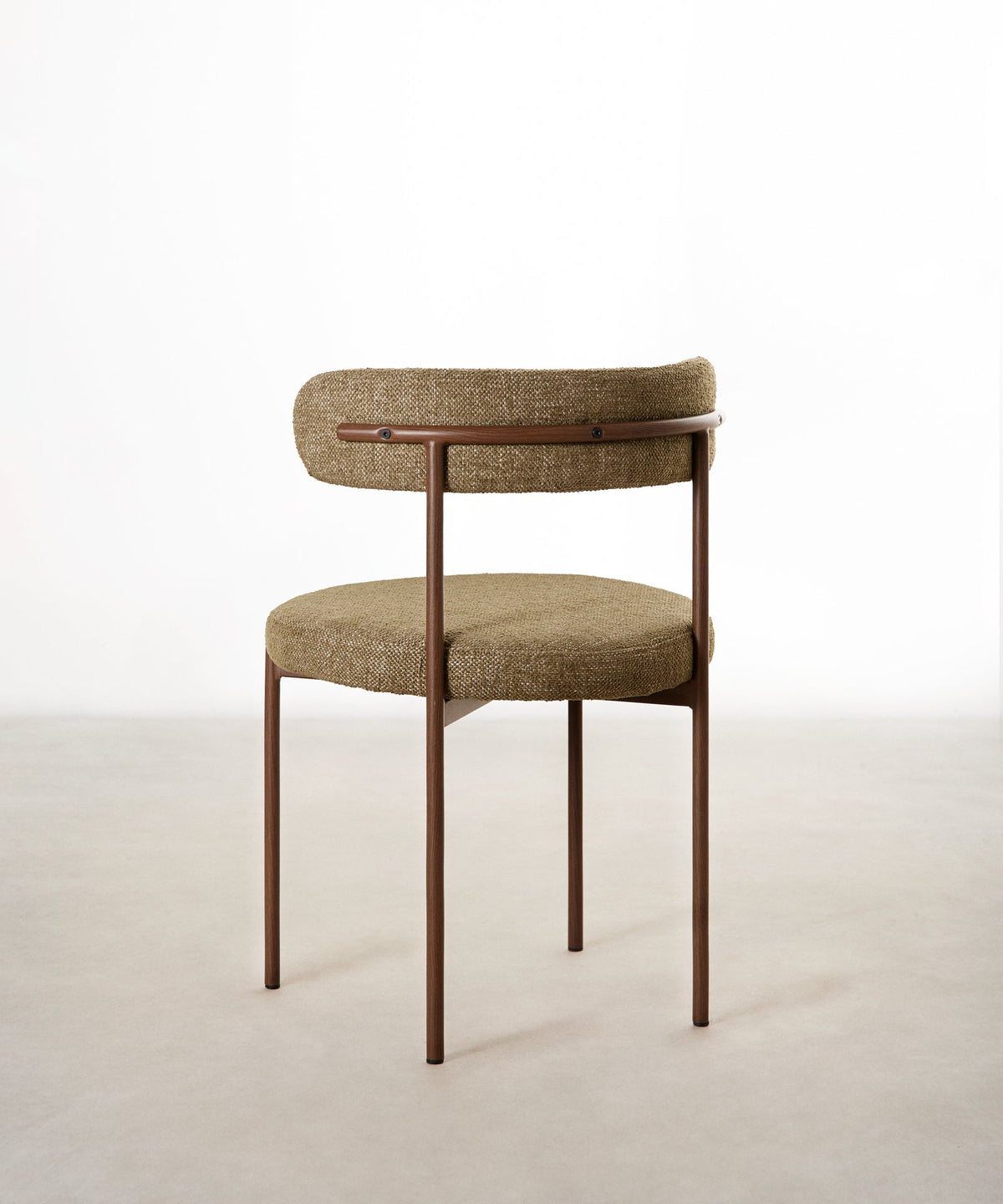 Chaise de salle à manger en tissu et métal Alexia