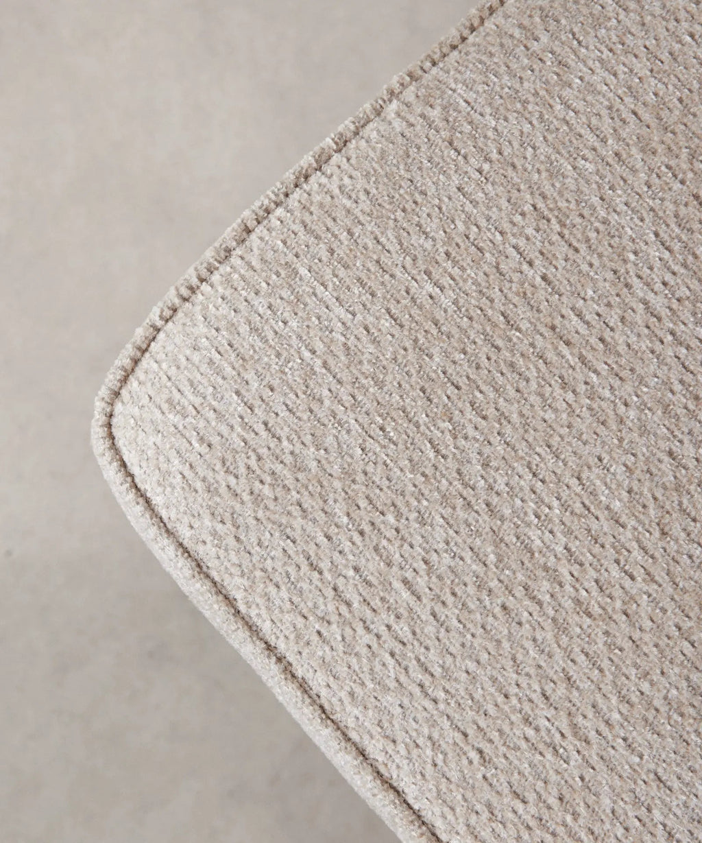 Chaise de salle à manger en tissu et métal Anela
