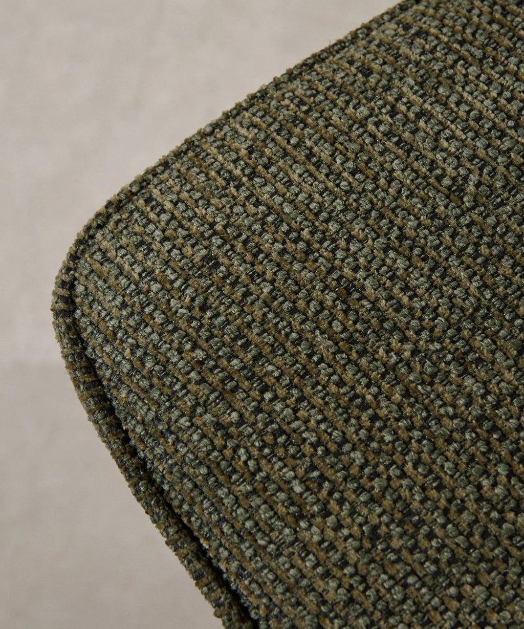 Chaise de salle à manger en tissu et métal Anela