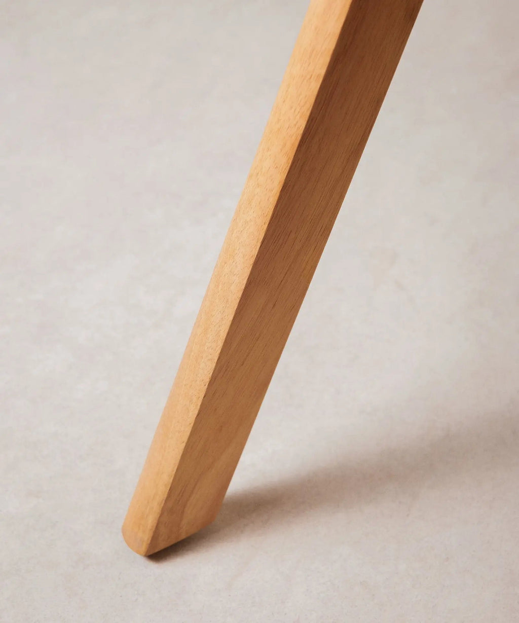 Chaise de salle à manger en bois et rotin avec accoudoirs Chiara Arms