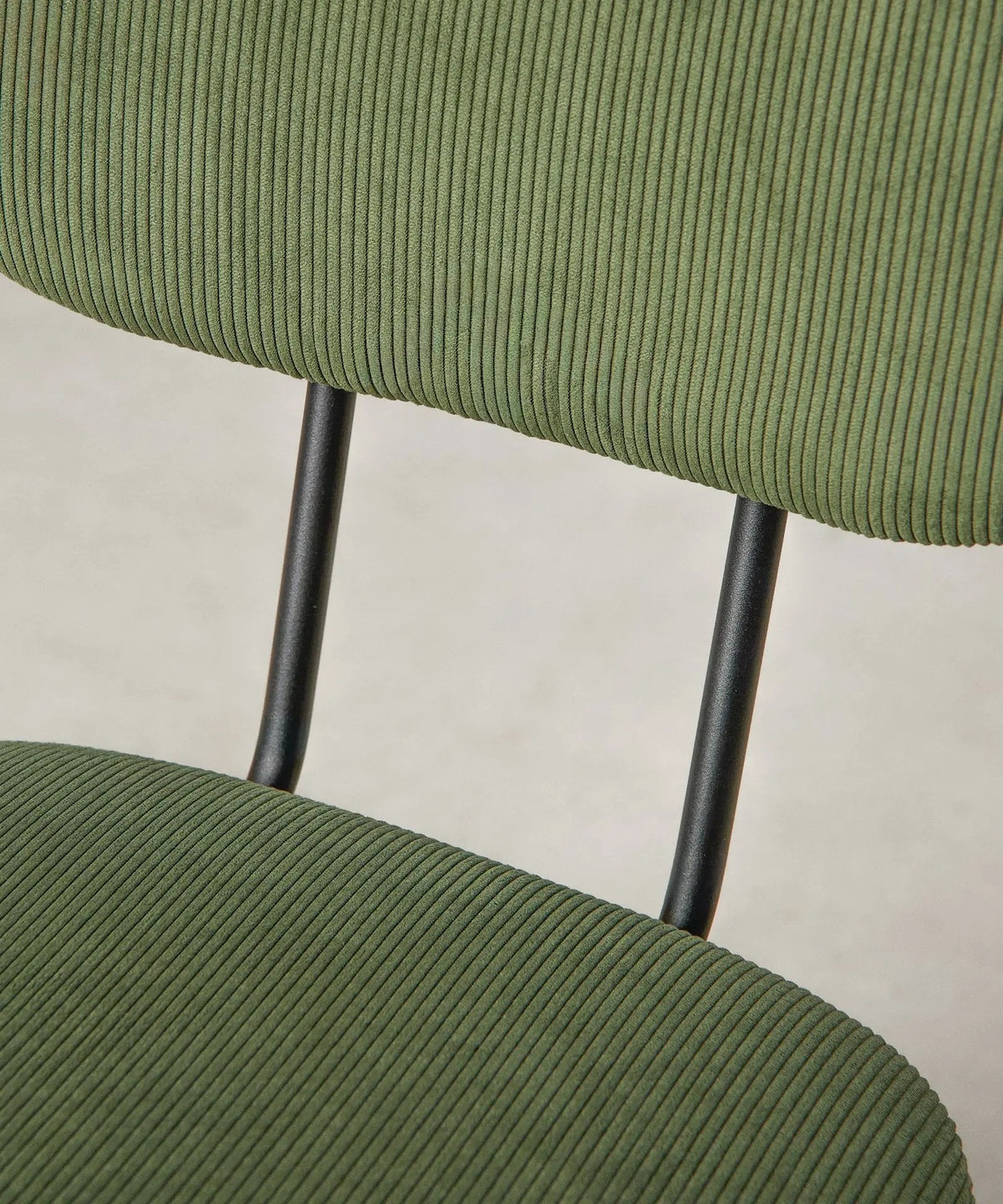 Chaise de salle à manger en tissu et métal Jimena