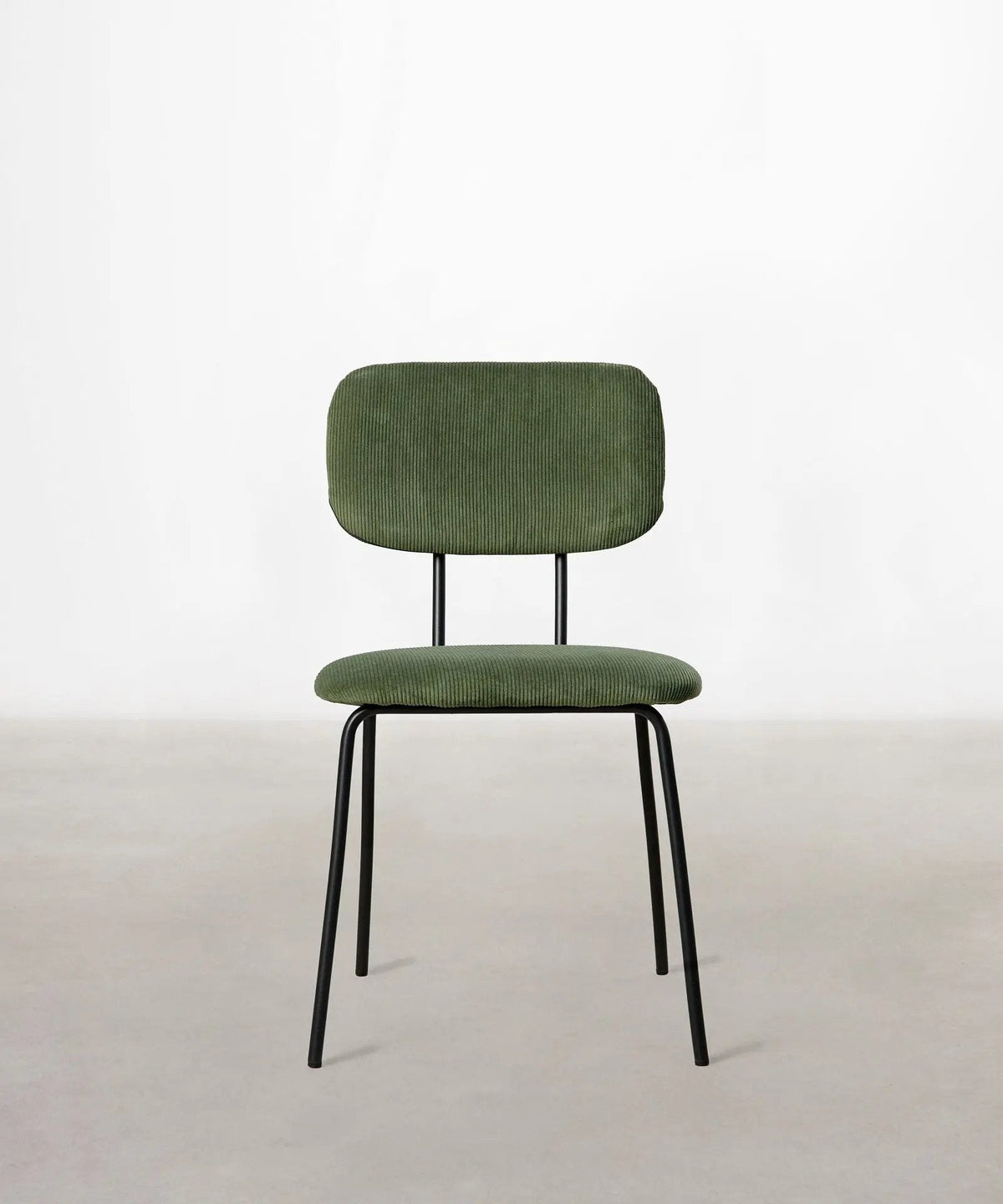 Chaise de salle à manger en tissu et métal Jimena