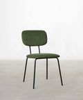 Chaise de salle à manger en tissu et métal Jimena