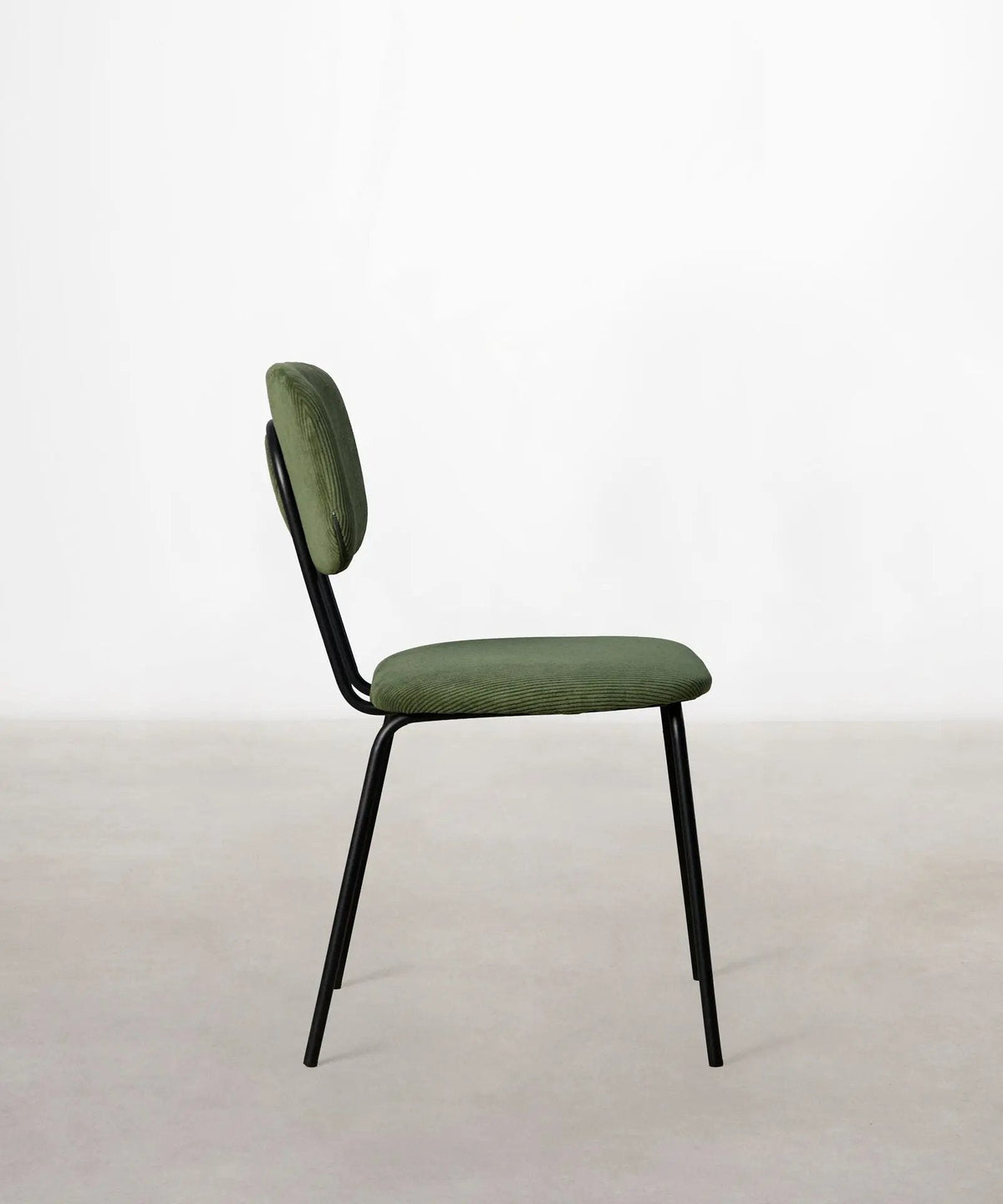 Chaise de salle à manger en tissu et métal Jimena