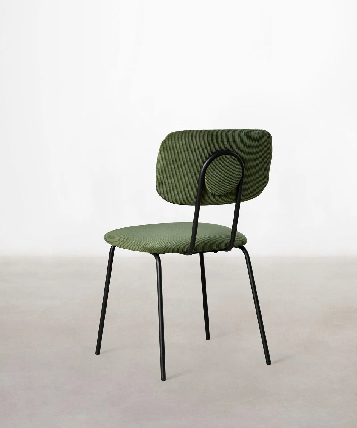 Chaise de salle à manger en tissu et métal Jimena