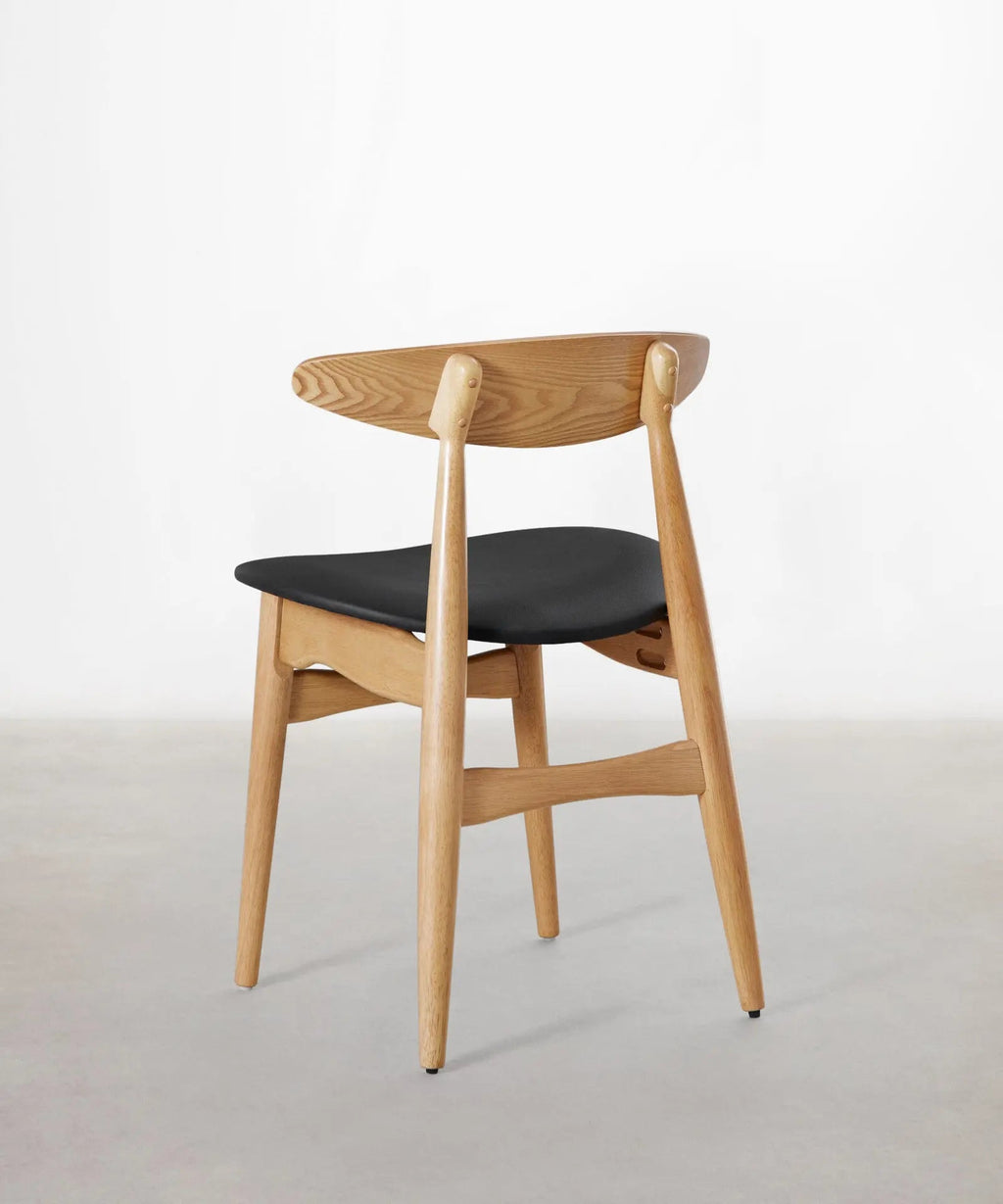 Chaise de salle à manger en bois rembourrée Kyoto