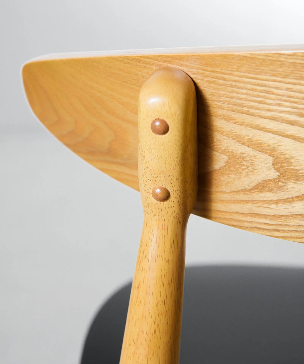 Chaise de salle à manger en bois rembourrée Kyoto