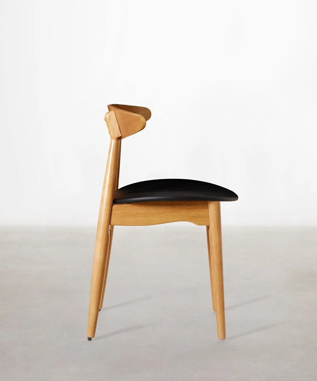Chaise de salle à manger en bois rembourrée Kyoto