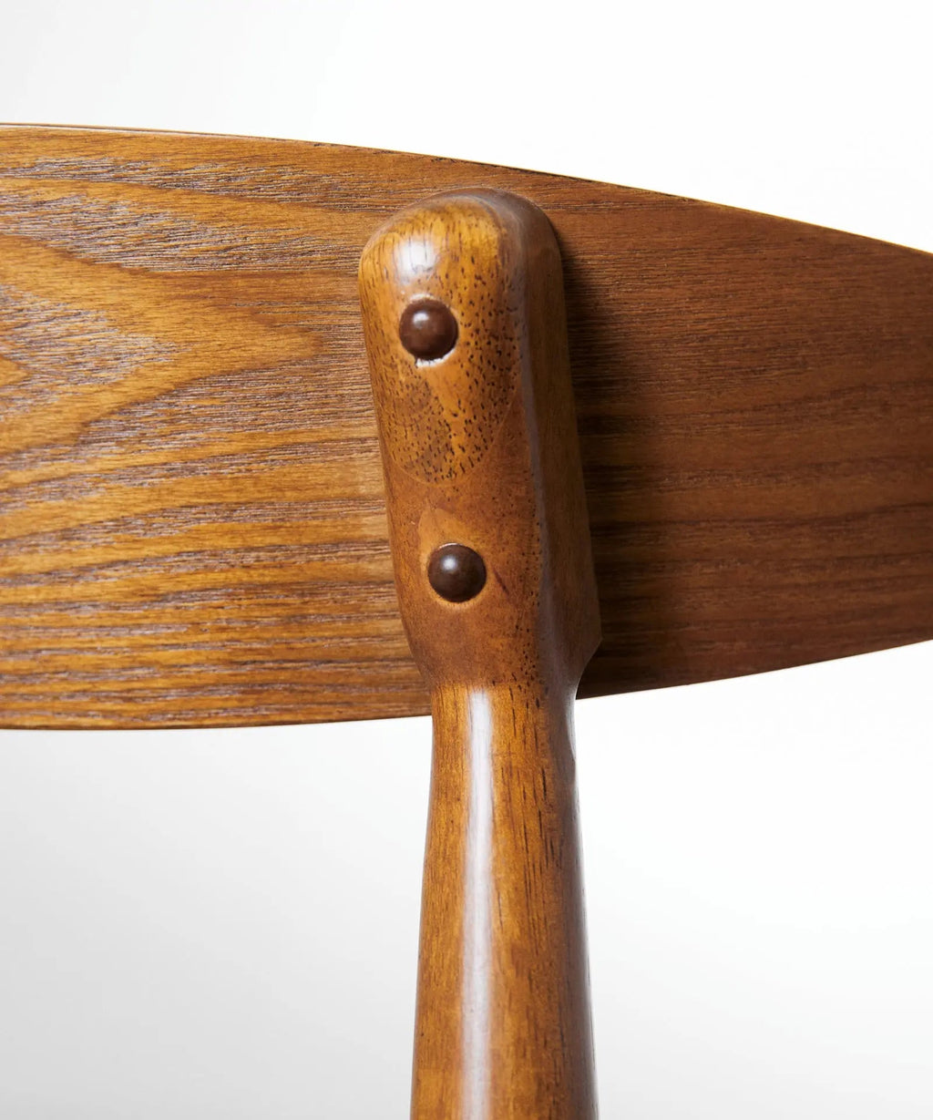 Chaise de salle à manger en bois rembourrée Kyoto