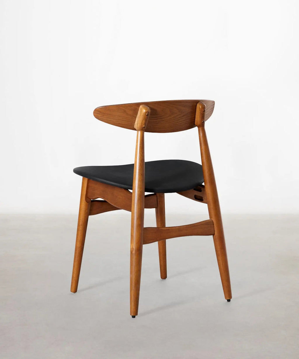 Chaise de salle à manger en bois rembourrée Kyoto