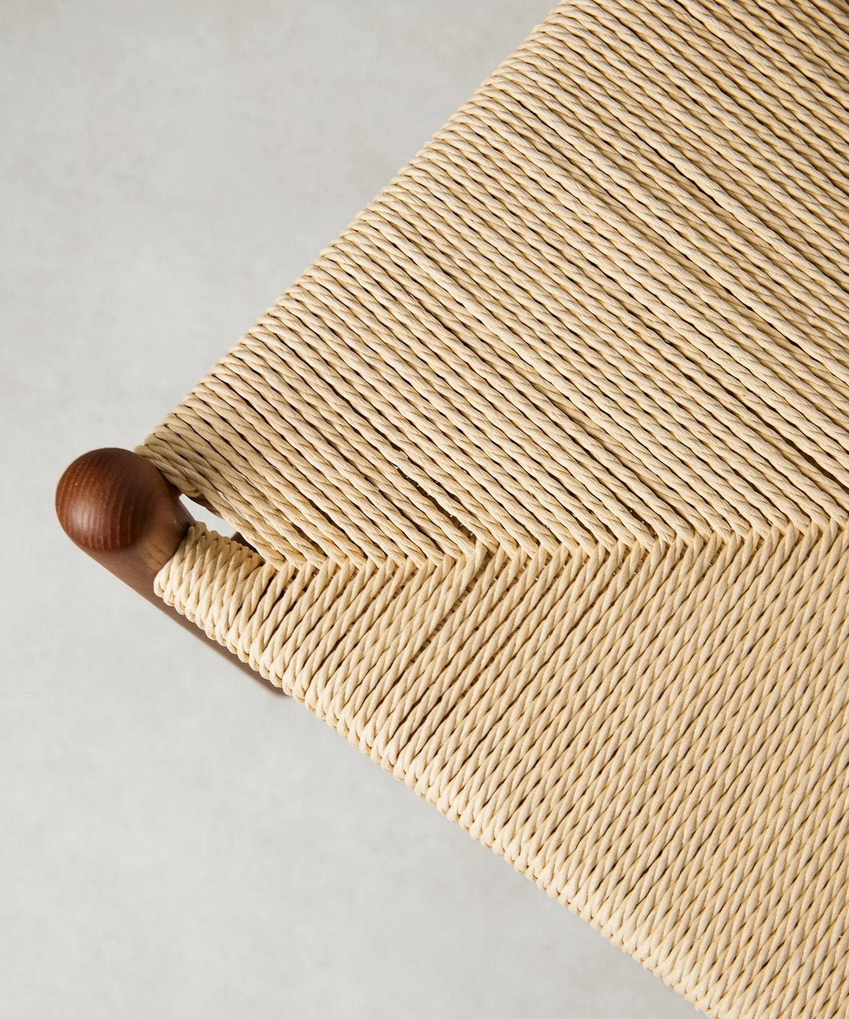 Chaise de salle à manger en bois et corde tressée Leena