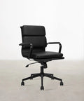 Chaise de bureau en similicuir Belmont Low Back - Black Edition