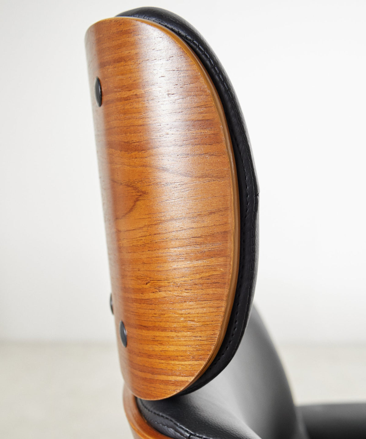 Chaise de bureau en similicuir et bois Baltic