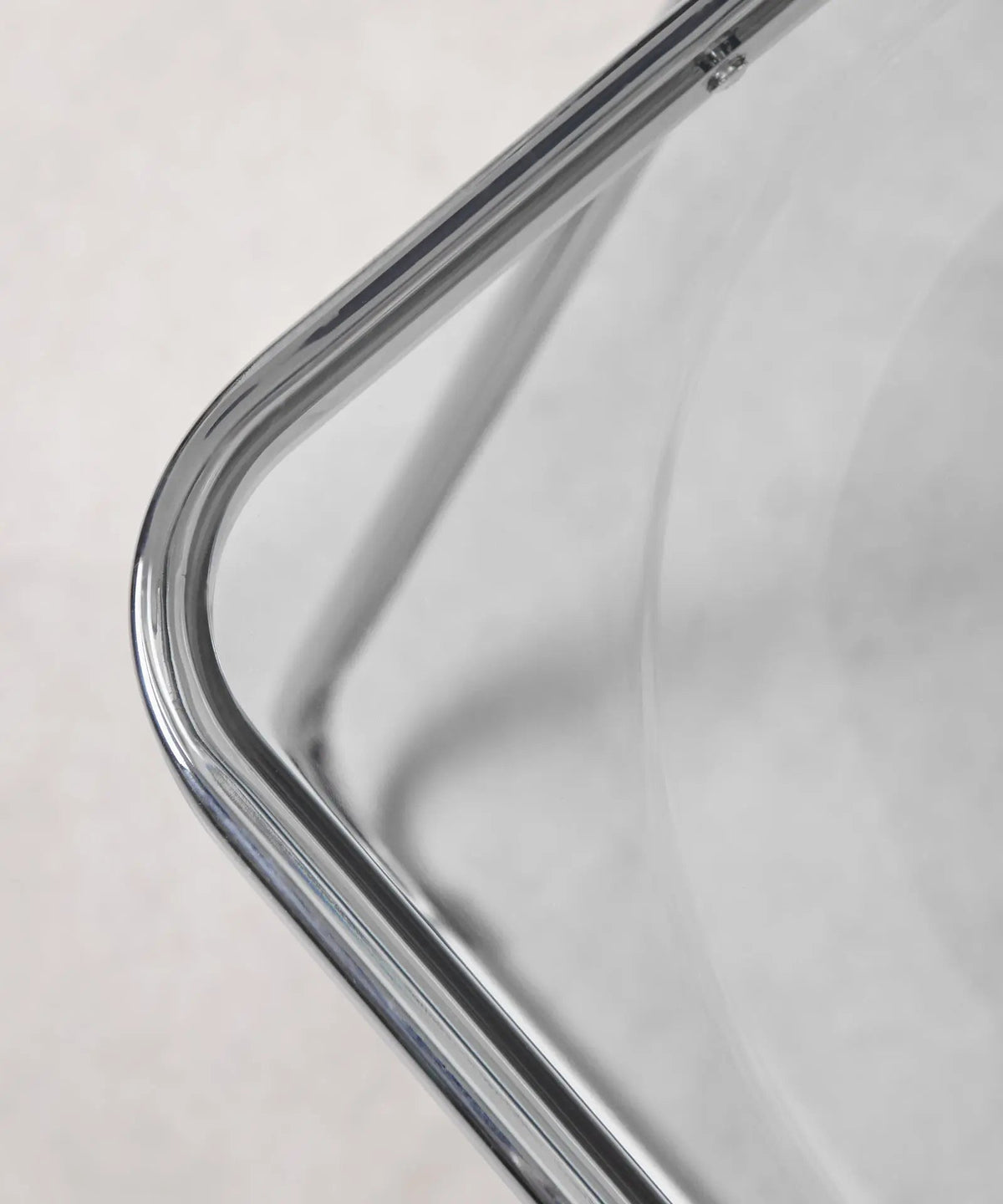 Chaise pliante en acier chromé Luma