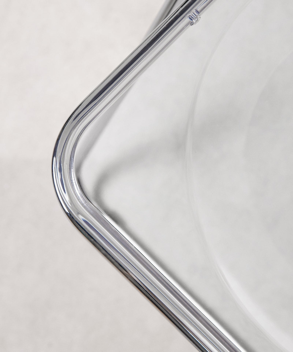Chaise pliante en acier chromé Luma