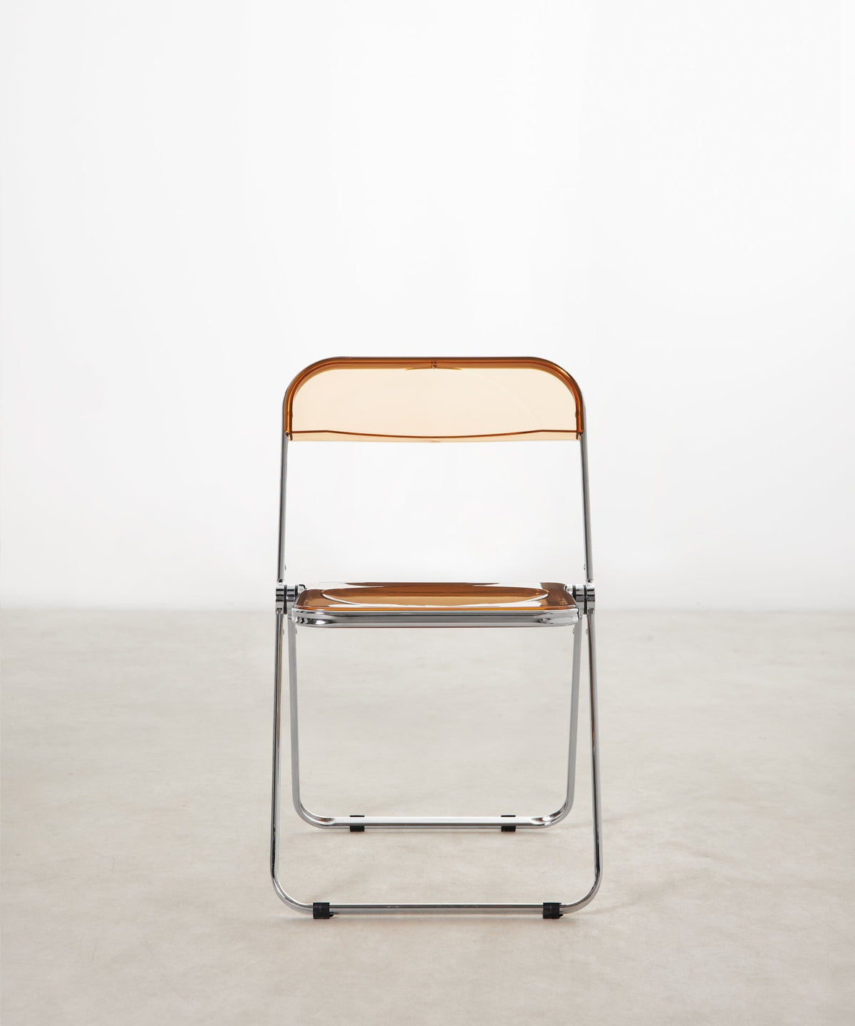 Chaise pliante en acier chromé Luma
