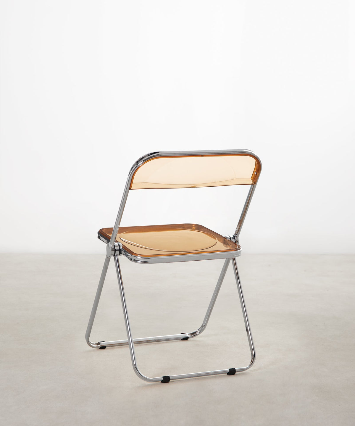 Chaise pliante en acier chromé Luma