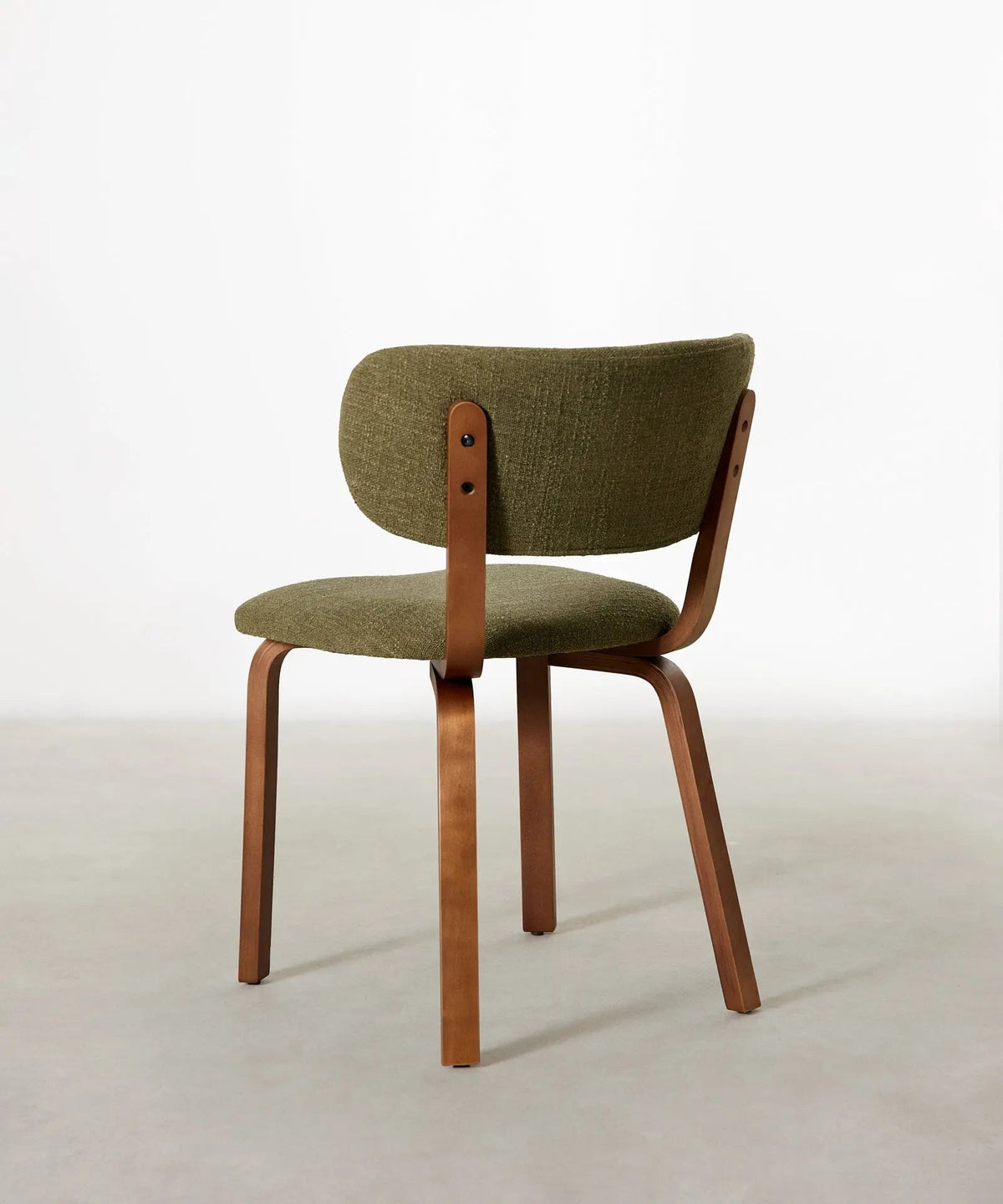 Chaise de salle à manger en bois et rembourrée Benton