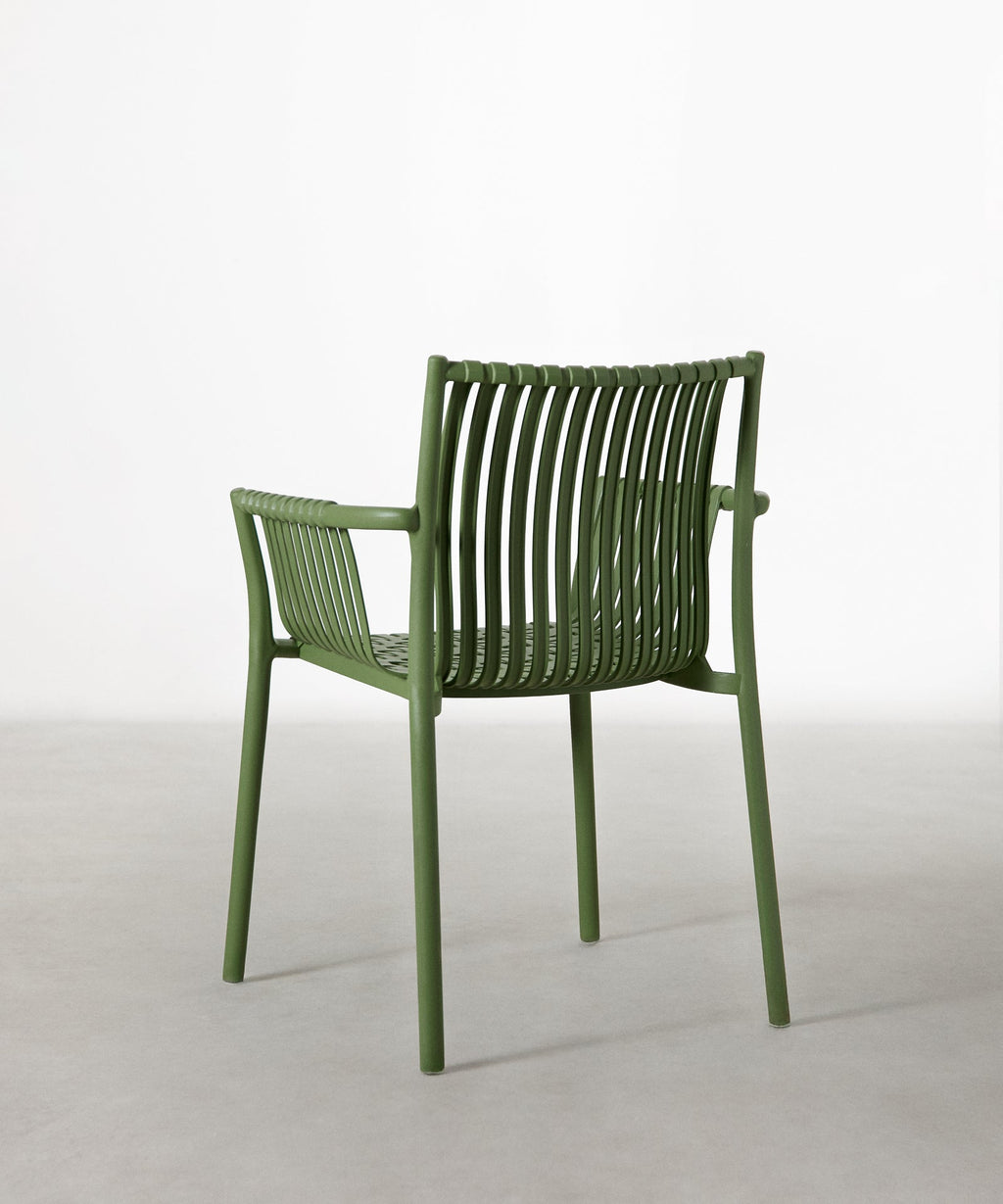 Chaise en polypropylène avec accoudoirs Salma