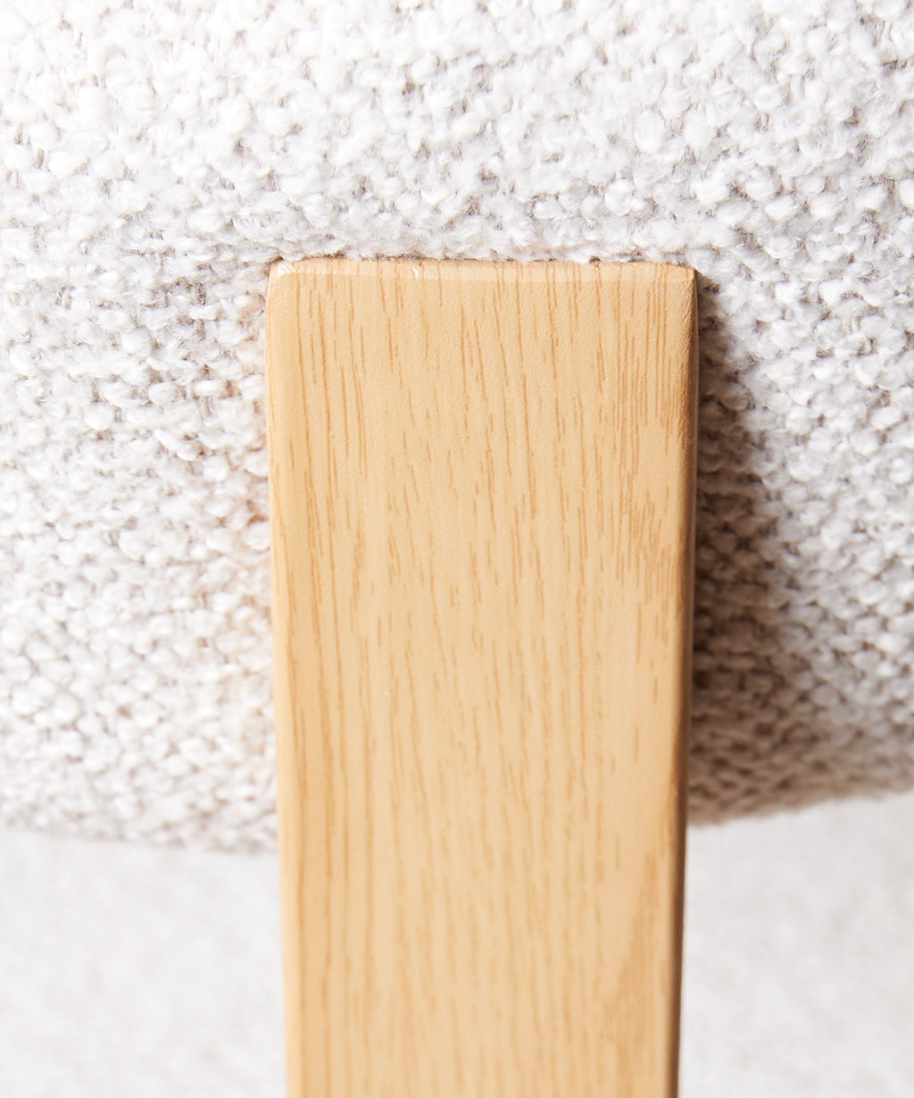 Chaise de Salle à Manger Rembourrée en Métal Effet Bois Aura