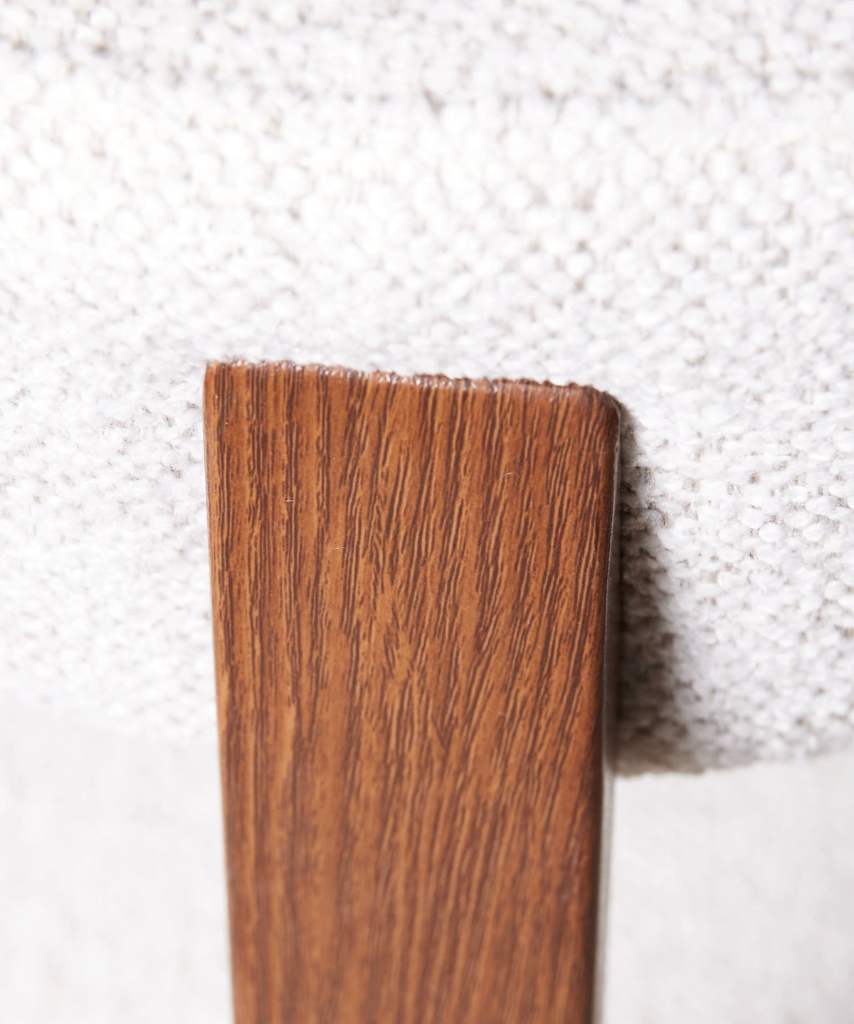 Chaise de Salle à Manger Rembourrée en Métal Effet Bois Aura