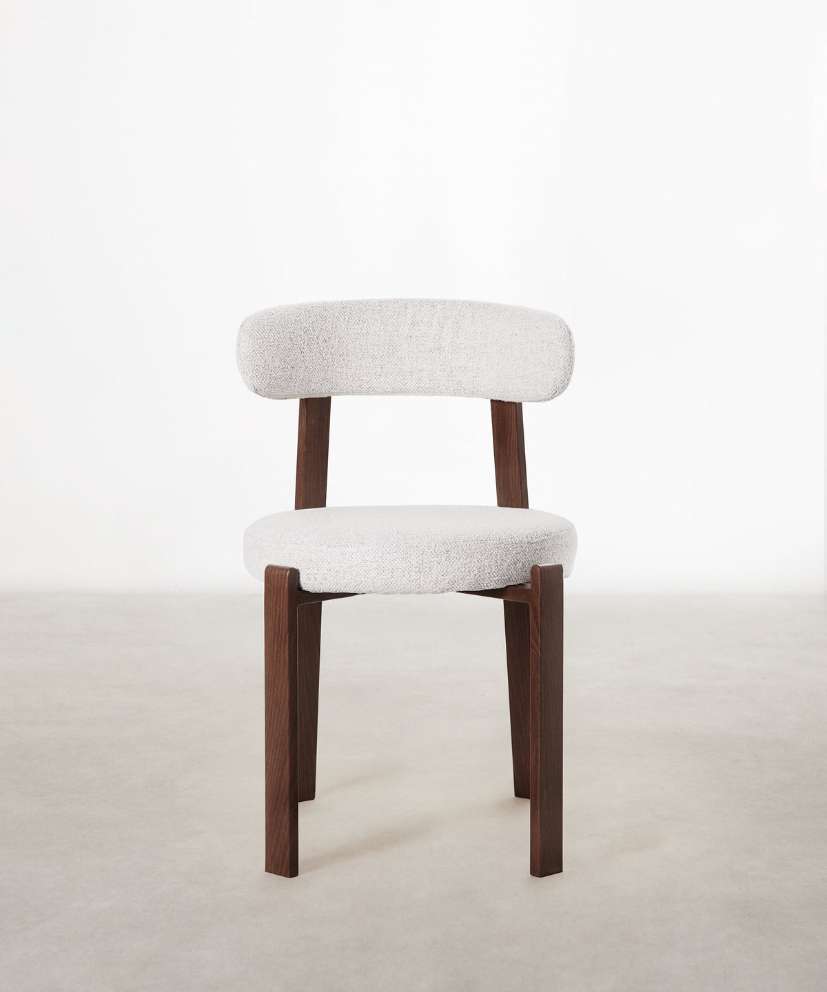 Chaise de Salle à Manger Rembourrée en Métal Effet Bois Aura