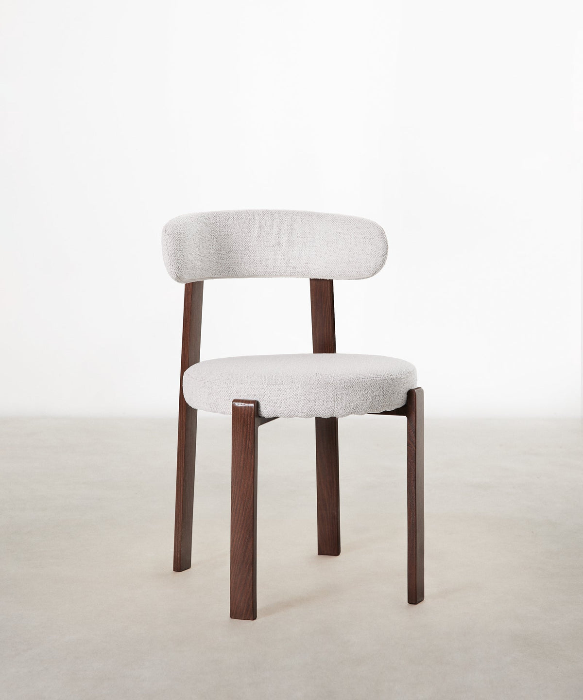 Chaise de Salle à Manger Rembourrée en Métal Effet Bois Aura