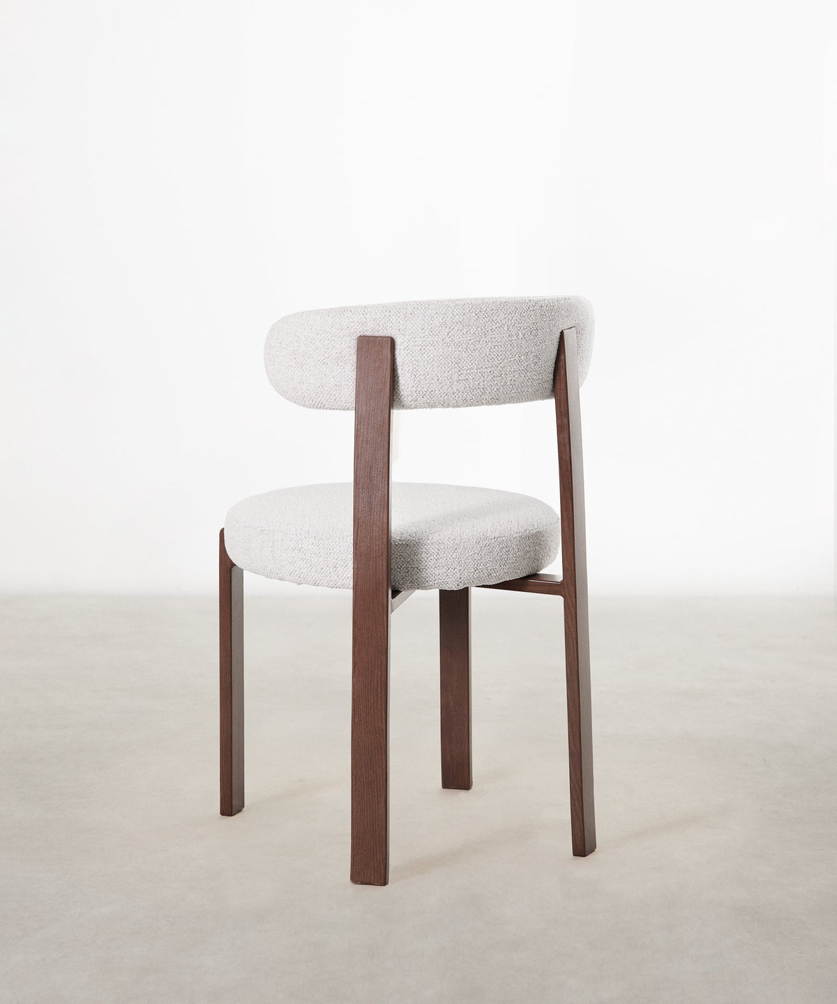 Chaise de Salle à Manger Rembourrée en Métal Effet Bois Aura