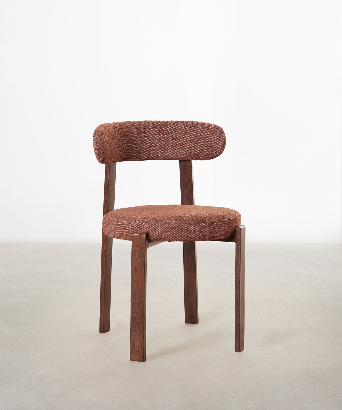 Chaise de Salle à Manger Rembourrée en Métal Effet Bois Aura
