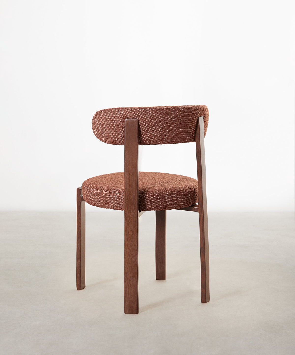 Chaise de Salle à Manger Rembourrée en Métal Effet Bois Aura